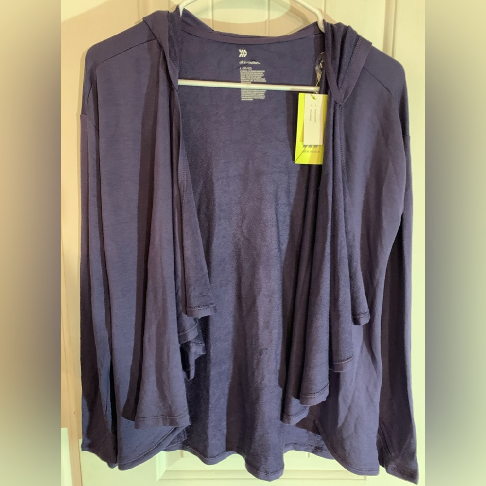 New All In Motion Women's French Terry
Modal Cardigan Size L (10/12) Purple,...